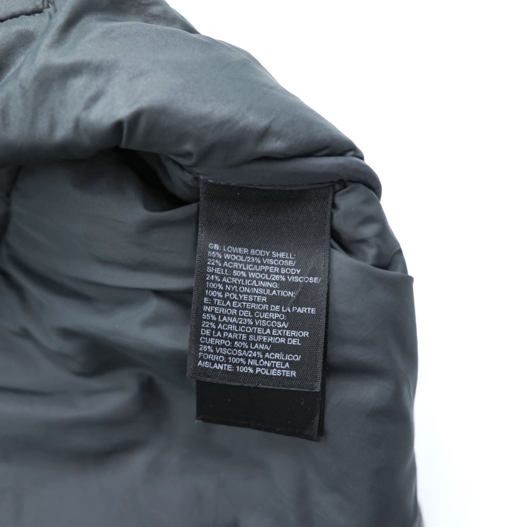 THE NORTH FACE Wool Blend Insulated Puffer Vest XL Gray, Black (A9U7)