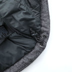 THE NORTH FACE Wool Blend Insulated Puffer Vest XL Gray, Black (A9U7)