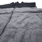 THE NORTH FACE Wool Blend Insulated Puffer Vest XL Gray, Black (A9U7)