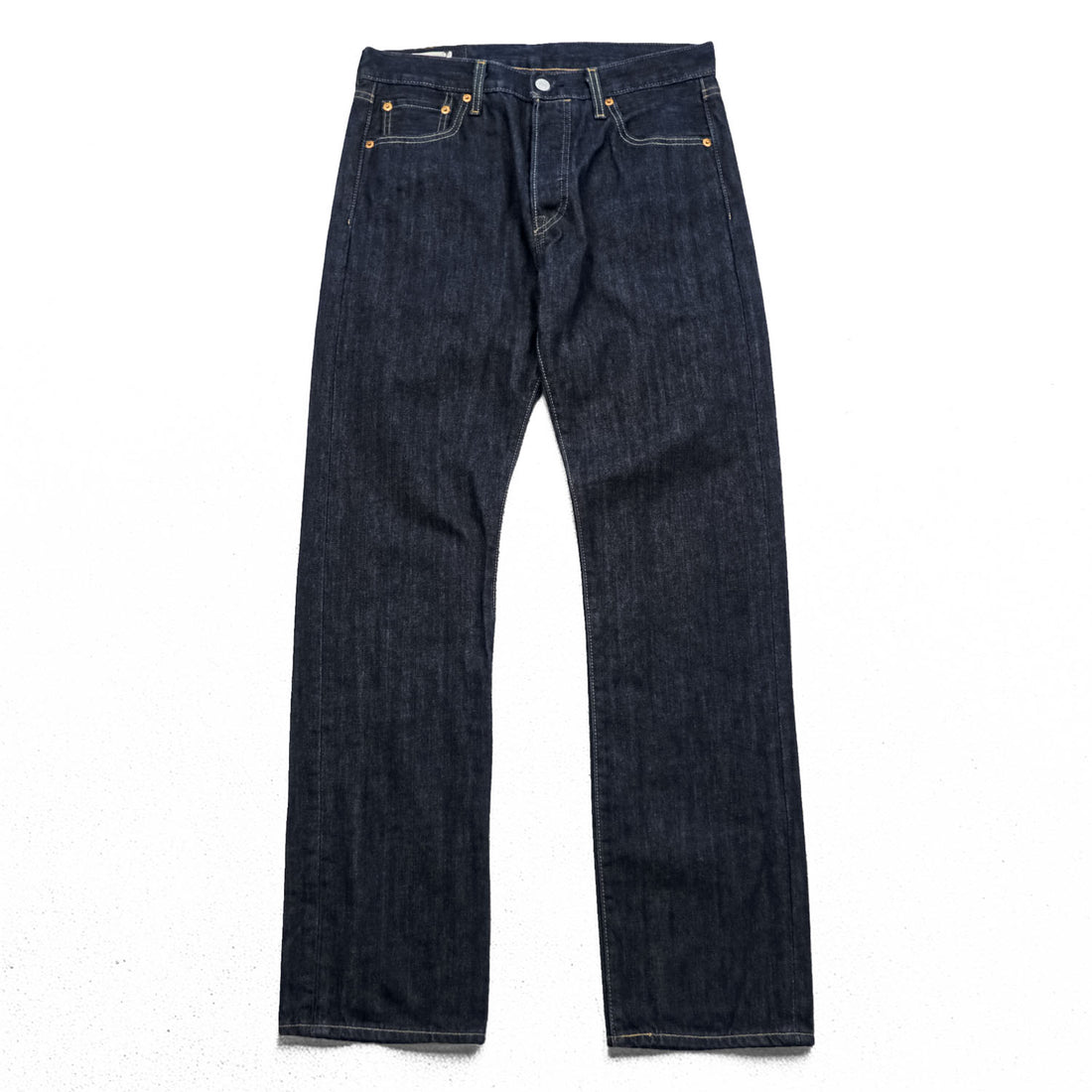 Levi's 501 ビッグE リジッド デニムパンツ ジーンズ M インディゴ ボタンフライ レザーパッチ PREMIUM 00501-0162 ブルガリア製