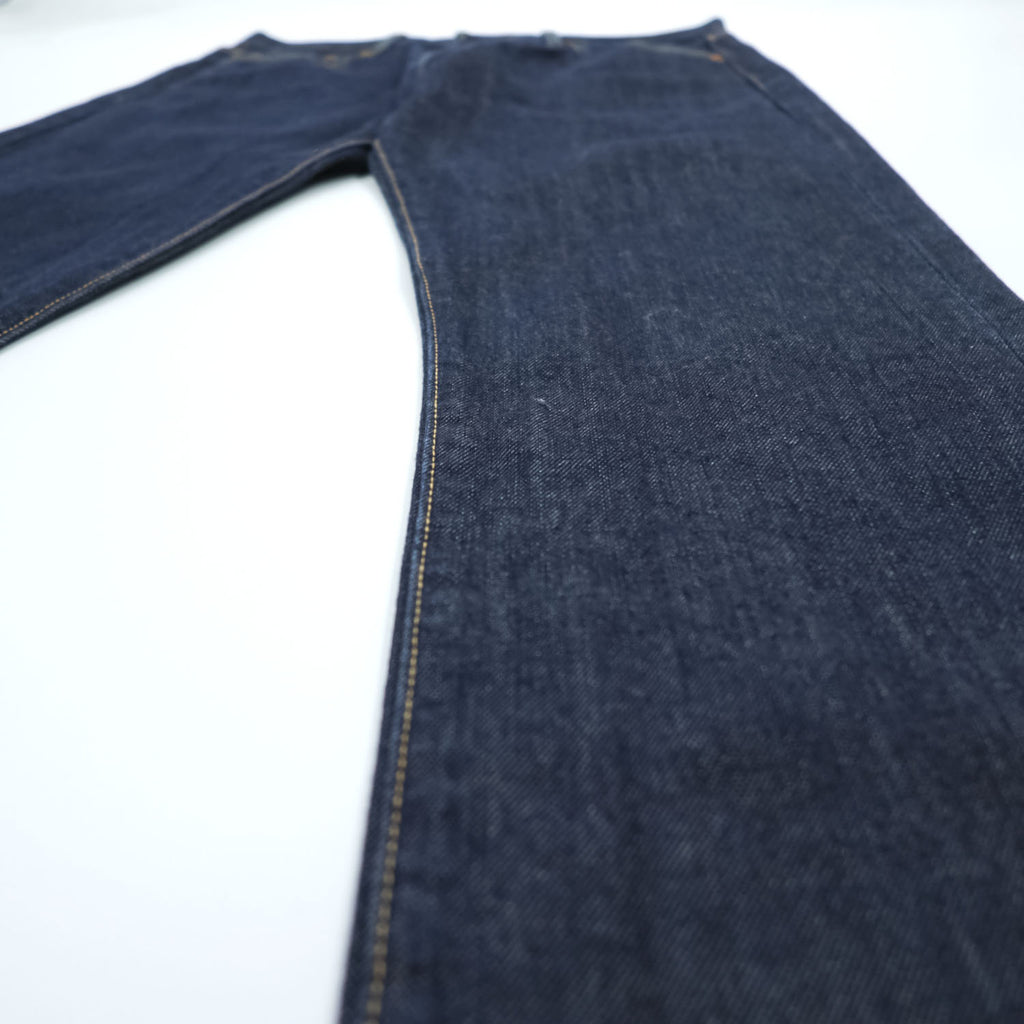 Levi Strauss 501 Rigid Denim Pants Jeans M Indigo Blue Big E Button Fly Leather Patch Bulgaria Made 00501-0162