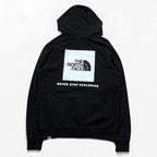 THE NORTH FACE Hoodie L Black RAGLAN RED BOX HOODIE Back Logo US Standard T92ZWU