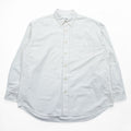 HOUSTON Long-Sleeve Oxford Button-Down Shirt, Size XL, White, Relaxed Fit, 41066