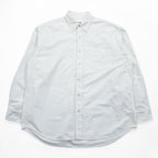 HOUSTON Long-Sleeve Oxford Button-Down Shirt, Size XL, White, Relaxed Fit, 41066