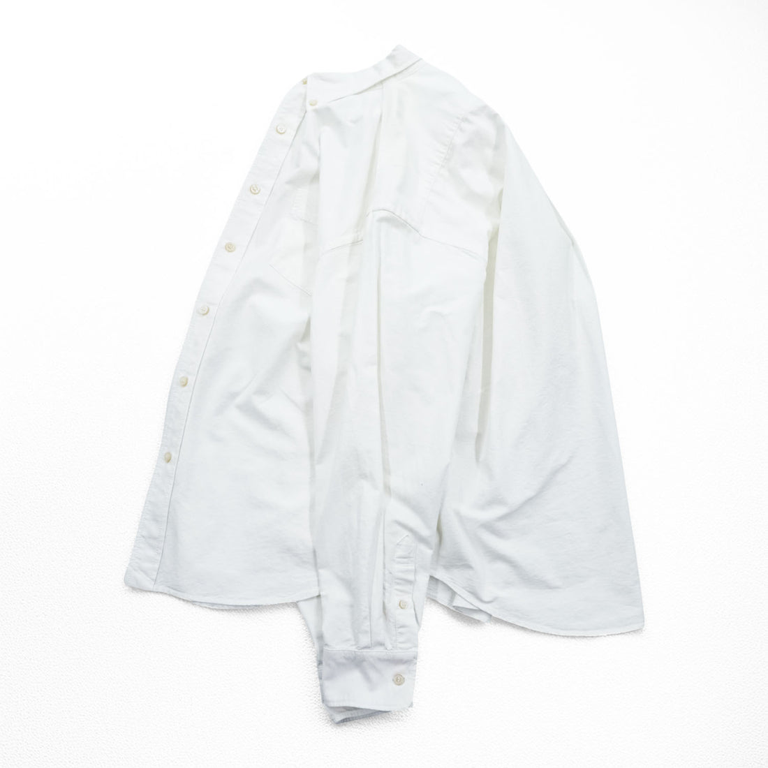 HOUSTON Long-Sleeve Oxford Button-Down Shirt, Size XL, White, Relaxed Fit, 41066