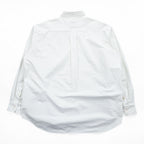 HOUSTON Long-Sleeve Oxford Button-Down Shirt, Size XL, White, Relaxed Fit, 41066