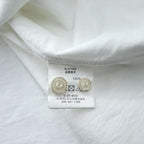 HOUSTON Long-Sleeve Oxford Button-Down Shirt, Size XL, White, Relaxed Fit, 41066