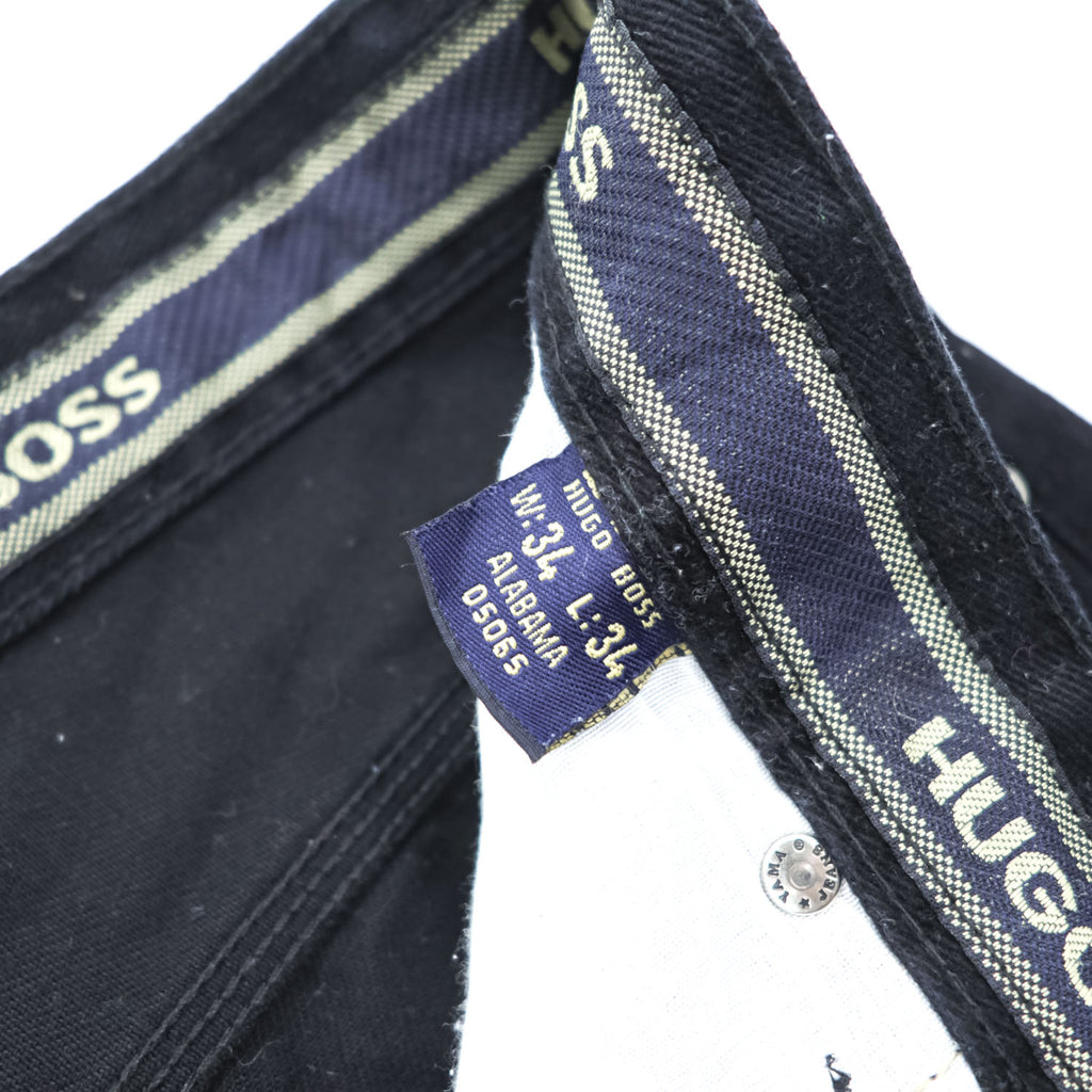 HUGO BOSS 90s Vintage Made in Italy ALABAMA Jeans Black L