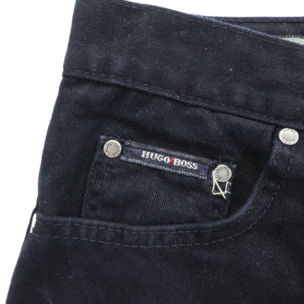 HUGO BOSS 90s Vintage Made in Italy ALABAMA Jeans Black L
