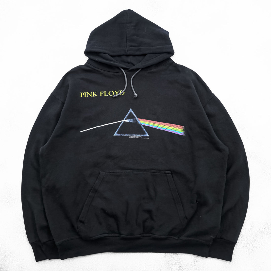 PINK FLOYD カナダ製 ヴィンテージ バンド パーカー L ブラック 1987年 The Dark Side of the Moon 狂気 ピンクフロイド 両面プリント ARTIMONDE