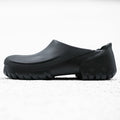 BIRKENSTOCK PU Clog Sandals US9 Black A630 Germany-Made