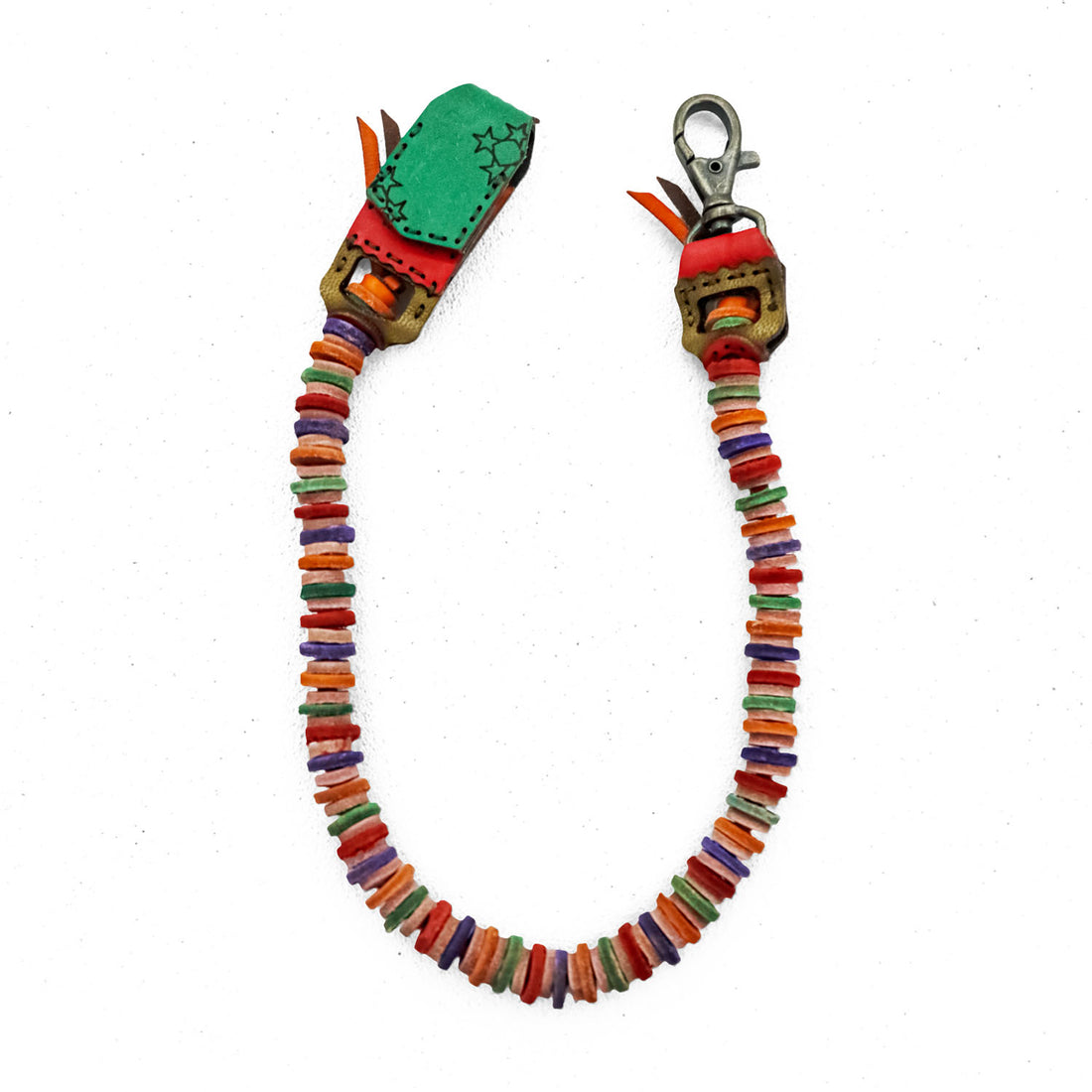 OJAGA DESIGN Made in Japan Leather Wallet Chain Wallet Rope Code Orange, Purple, Green ABIDJAN