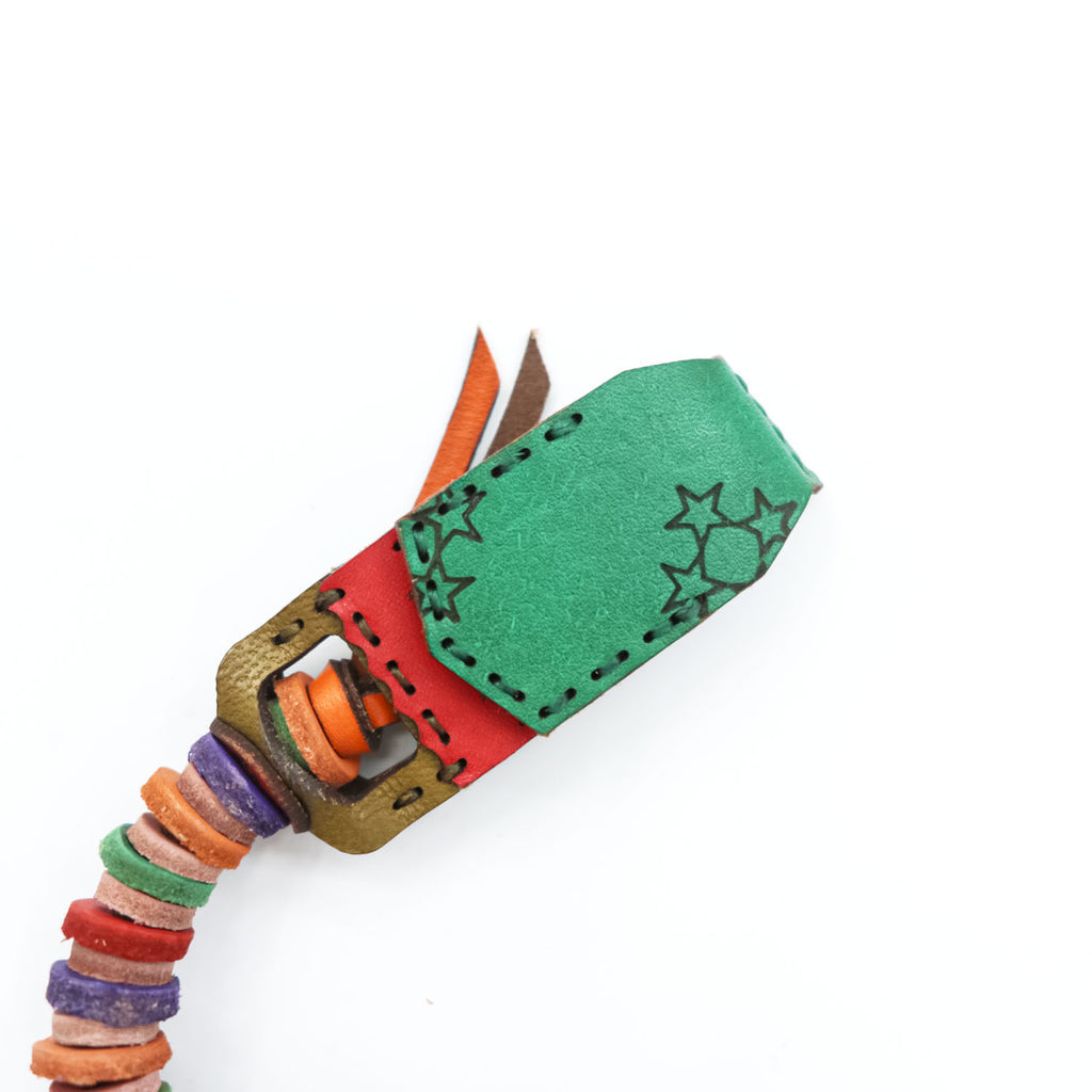 OJAGA DESIGN Made in Japan Leather Wallet Chain Wallet Rope Code Orange, Purple, Green ABIDJAN