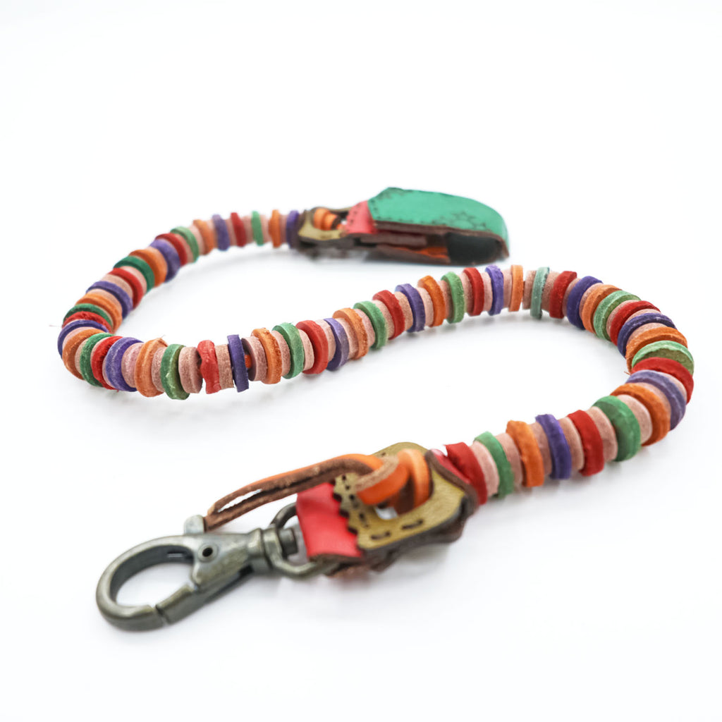 OJAGA DESIGN Made in Japan Leather Wallet Chain Wallet Rope Code Orange, Purple, Green ABIDJAN