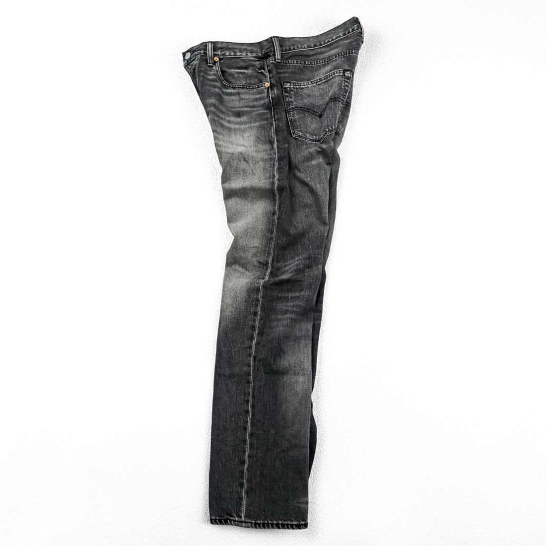 Levi's 501 デニムパンツ ジーンズ M グレー レザーパッチ ボタンフライ 00501 2144