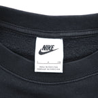 NIKE Oversized Cropped Sweatshirt, Free Size, Black, Center Swoosh, Short Length, Wide Silhouette, DJ7665-010