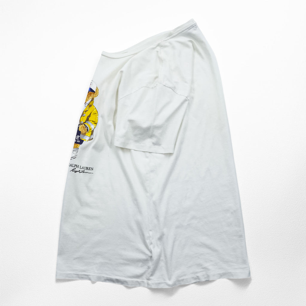 Polo Ralph Lauren ポロベア プリント Tシャツ M ホワイト コットン