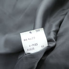 Burberrys Vintage Women’s Plaid Skirt Suit Set Gray Windowpane Double Button Jacket