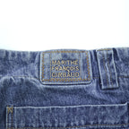 MARITHE + FRANCOIS GIRBAUD 90s Vintage Shuttle Pants Denim Jeans XL and up Blue