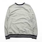Polo Ralph Lauren 前V ガゼット スウェット トレーナー L ベージュ アーチロゴ リブライン