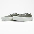 VANS AUTHENTIC E LTR Grained Leather Low-Cut Sneakers Gray US9