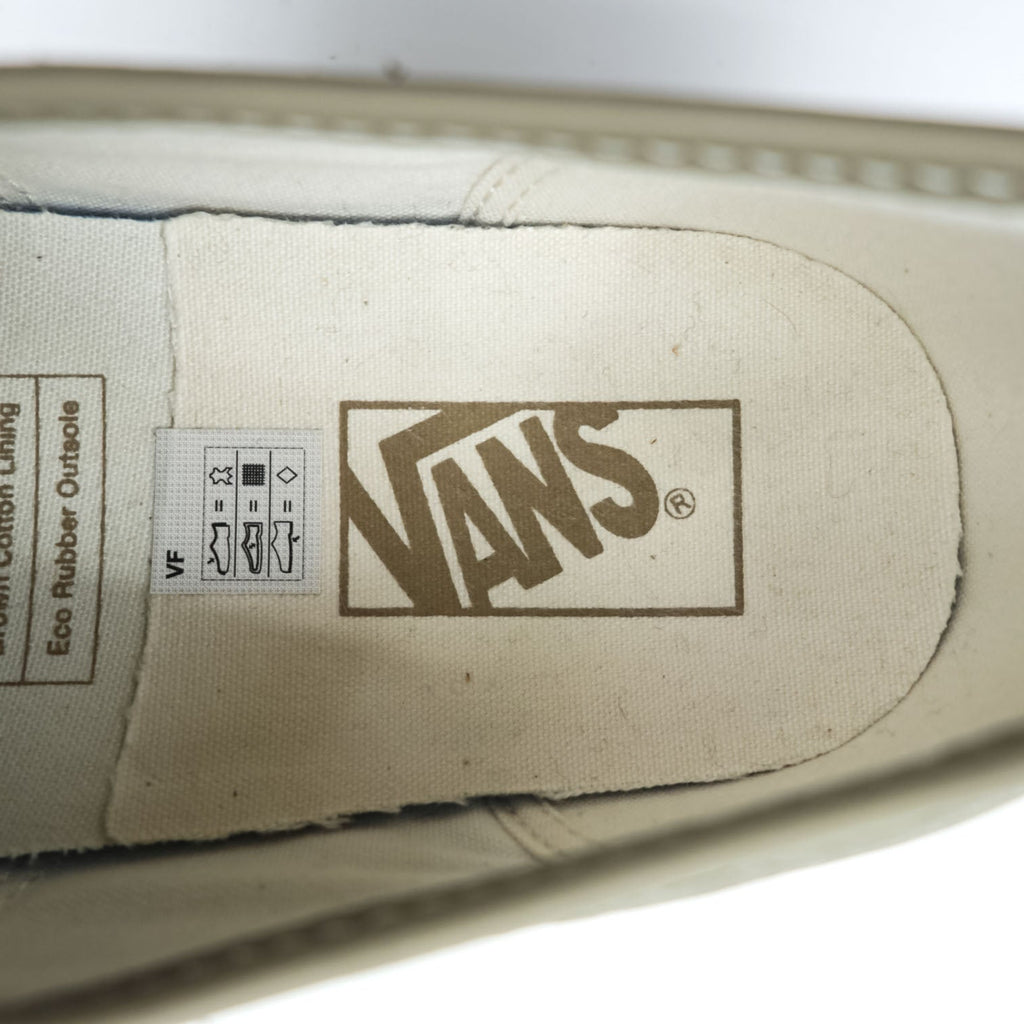 VANS AUTHENTIC E LTR Grained Leather Low-Cut Sneakers Gray US9