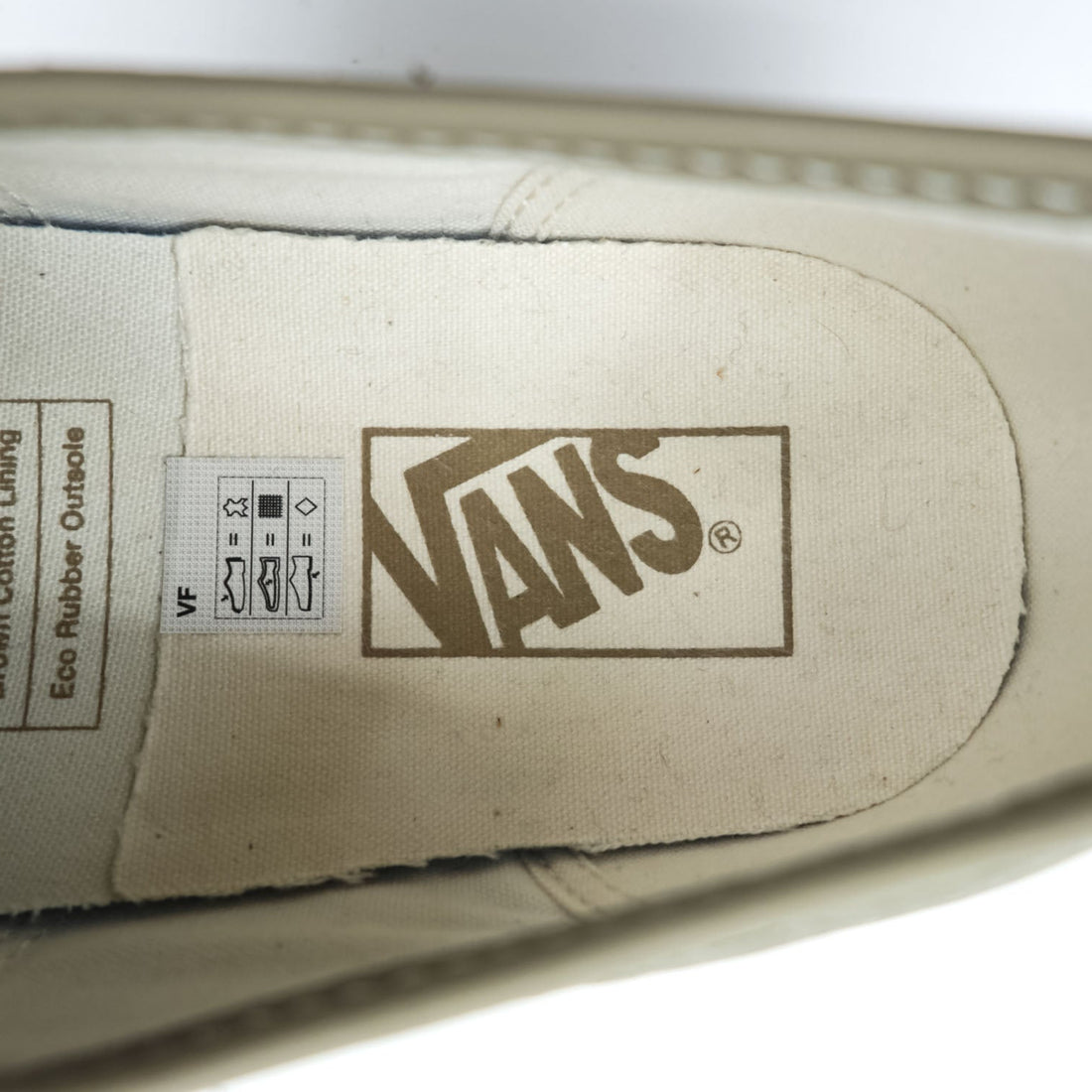 VANS AUTHENTIC E LTR Grained Leather Low-Cut Sneakers Gray US9