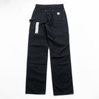 carhartt USA製 ダック地 ダブルニー ペインターパンツ ワークパンツ L ブラック LOOSE ORIGINAL FIT 未使用品 B01