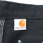 carhartt USA製 ダック地 ダブルニー ペインターパンツ ワークパンツ L ブラック LOOSE ORIGINAL FIT 未使用品 B01