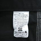 carhartt USA製 ダック地 ダブルニー ペインターパンツ ワークパンツ L ブラック LOOSE ORIGINAL FIT 未使用品 B01
