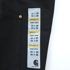 carhartt USA製 ダック地 ダブルニー ペインターパンツ ワークパンツ L ブラック LOOSE ORIGINAL FIT 未使用品 B01