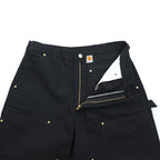 carhartt USA製 ダック地 ダブルニー ペインターパンツ ワークパンツ L ブラック LOOSE ORIGINAL FIT 未使用品 B01