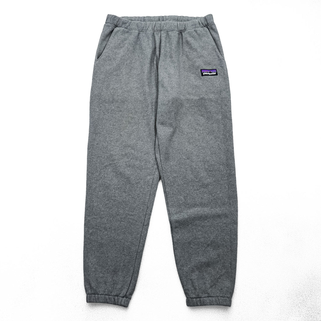 Patagonia P-6 ラベル アップライザル スウェットパンツ L グレー 裏起毛 ジョガーパンツ 26051