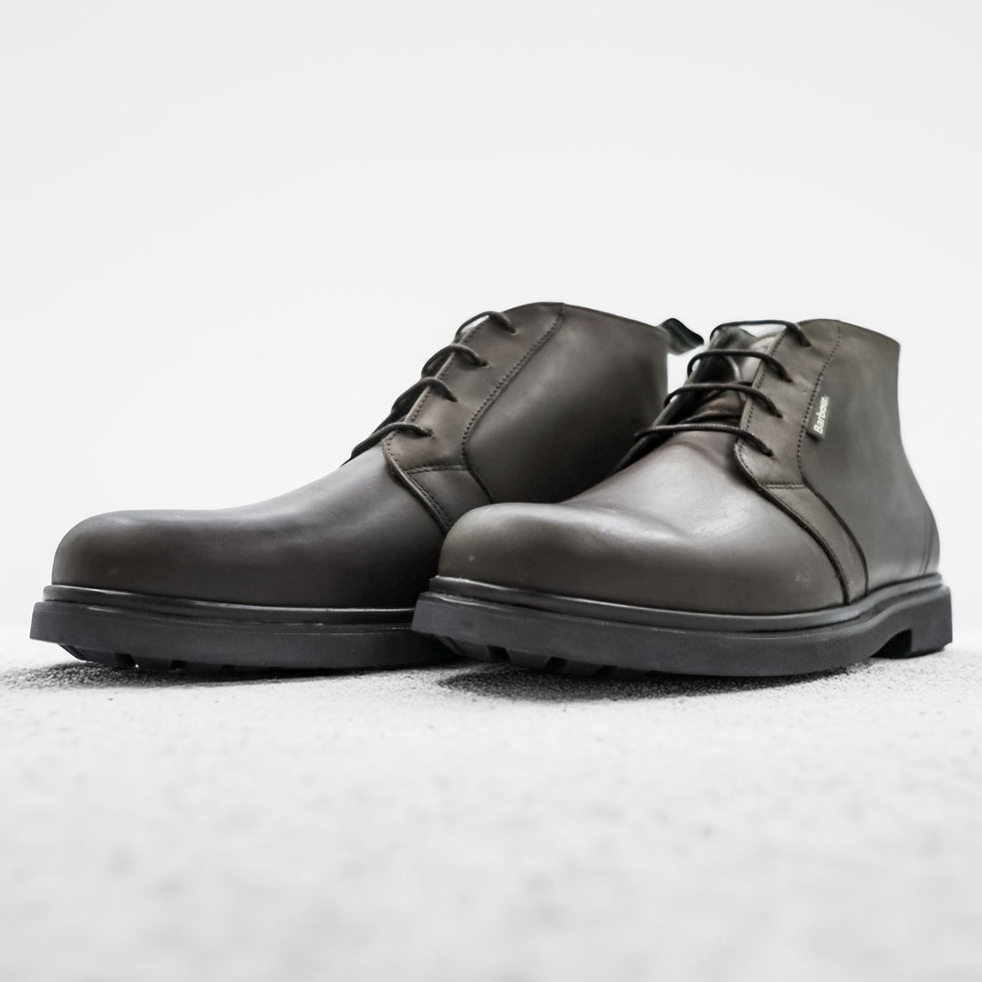 Barbour ワックスド レザー チャッカブーツ 28cm ブラウン Meays レースアップ ラバーソール
