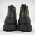 Barbour ワックスド レザー チャッカブーツ 28cm ブラウン Meays レースアップ ラバーソール