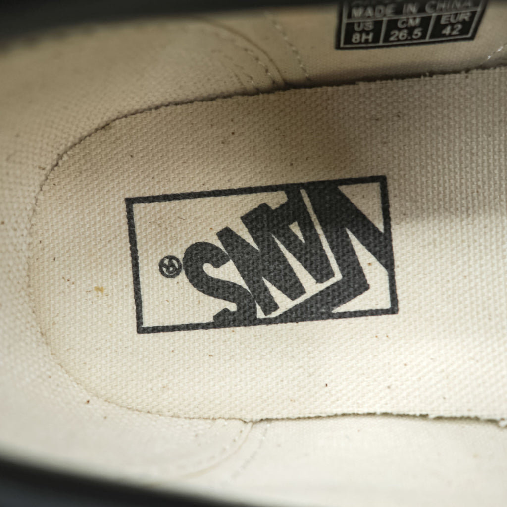 VANS Checkerboard Slip-On Sneakers US8.5 Black, White Gum Sole V98CL