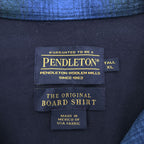 PENDLETON ボードシャツ The Original Board Shirt オープンカラー 長袖シャツ XL ウール チェック オンブレ ループカラー ボックス