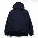 Polo Ralph Lauren 90s Vintage Big Pony Zip Up Hoodie Size XL Navy CUSTOM FIT