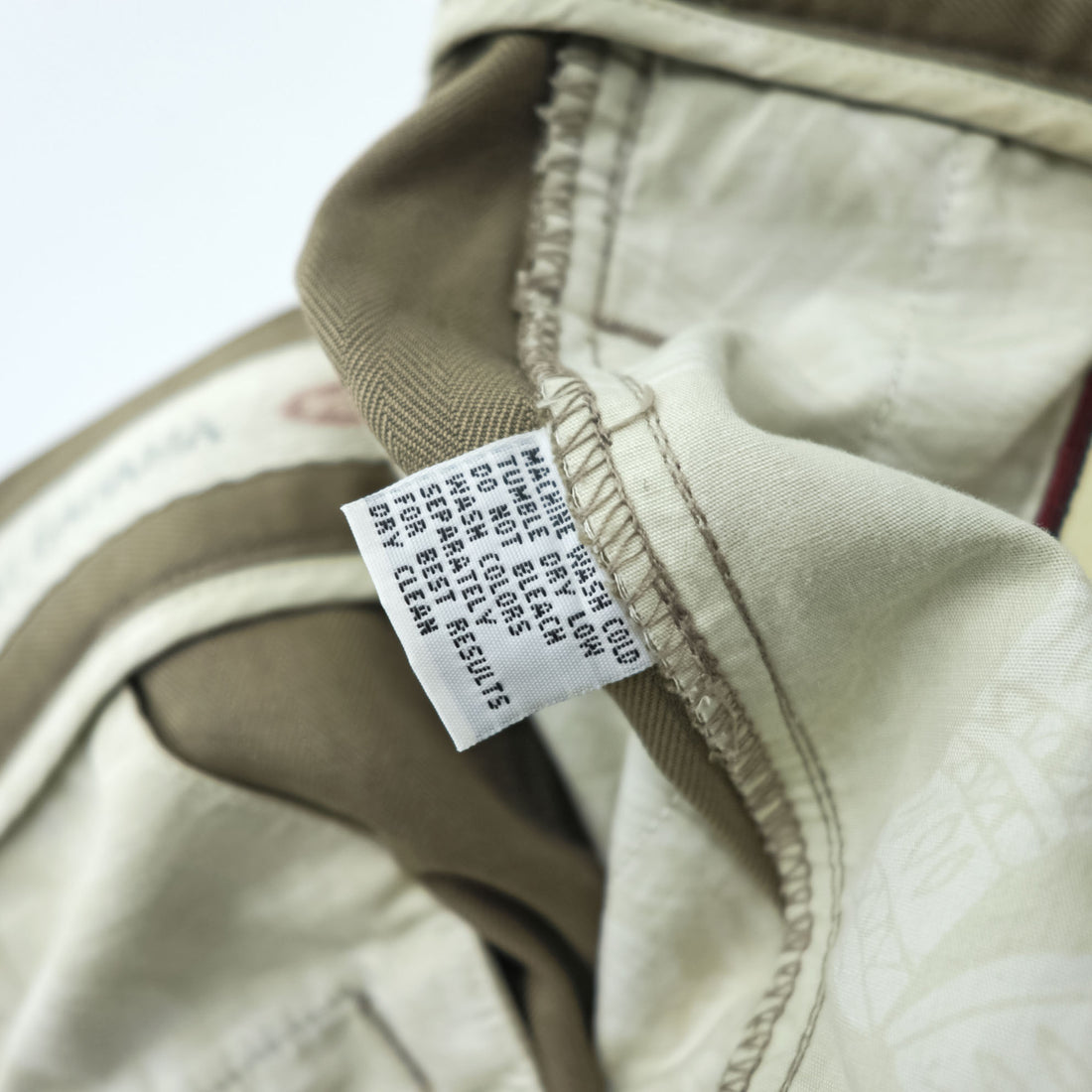 Tommy Bahama 90s Vintage Silk Slacks Pants, Size L, Beige Herringbone, 2-Tuck Pleats, Relaxed