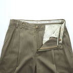 Tommy Bahama 90s Vintage Silk Slacks Pants, Size L, Beige Herringbone, 2-Tuck Pleats, Relaxed