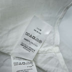 Polo Ralph Lauren リネン 長袖シャツ XL ホワイト 麻100% ボタンダウン SLIM FIT スモールポニー ロゴ 刺繍