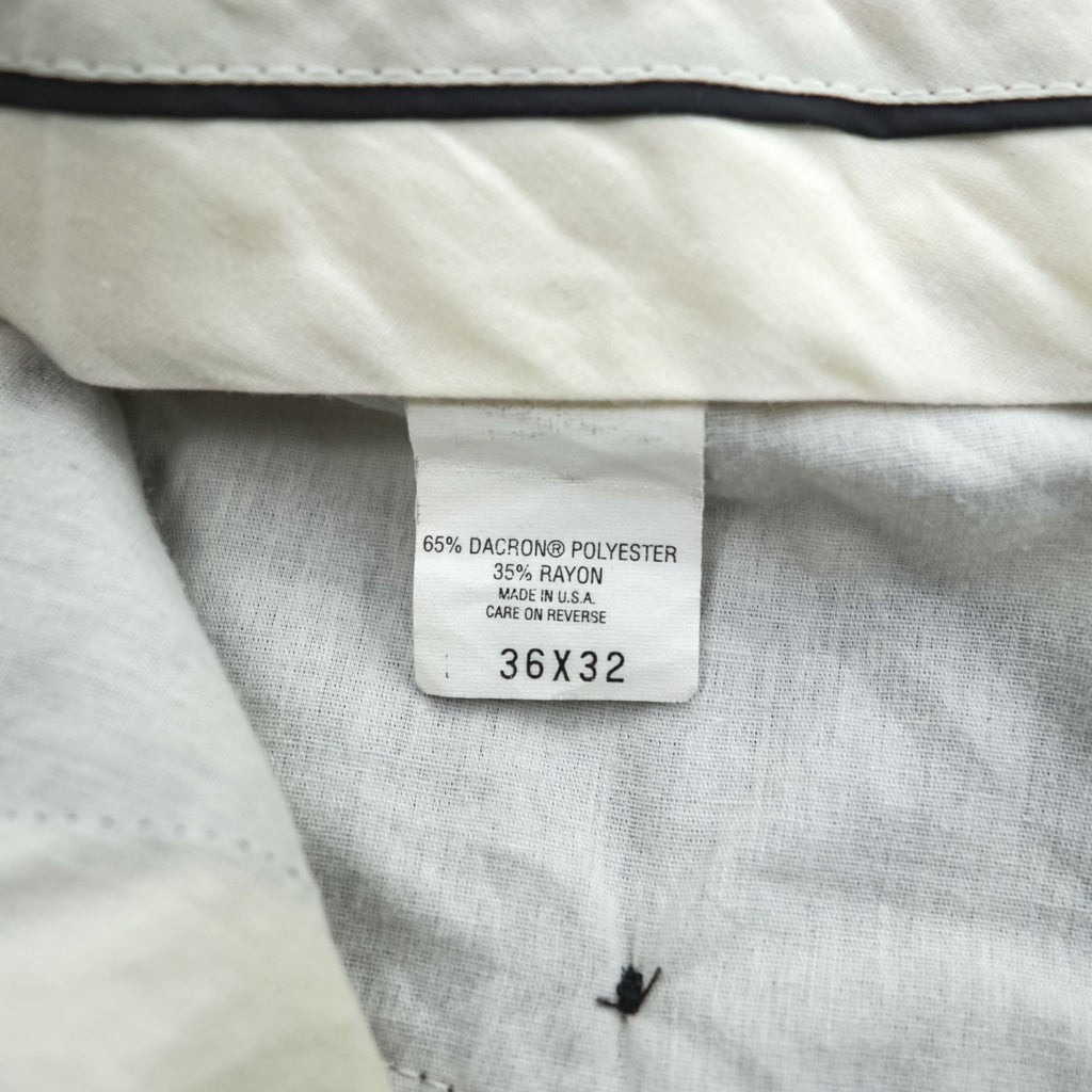 Vintage Levi Strauss Action Choice Pleated Dress Pants Navy 36x32 USA Made Dacron Polyester Rayon