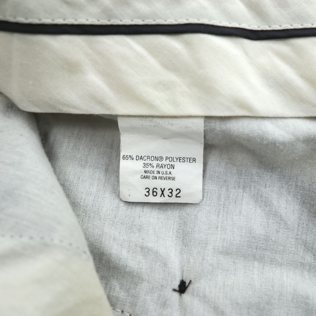 Vintage Levi Strauss Action Choice Pleated Dress Pants Navy 36x32 USA Made Dacron Polyester Rayon