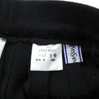 YVES SAINT LAURENT 90s Vintage Made in Japan Pleated Knit Skirt M Black