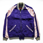 IOLANI Reversible Sukajan Japanese Souvenir Jacket, Size L, Embroidered, Japan, Cherry Blossom Design