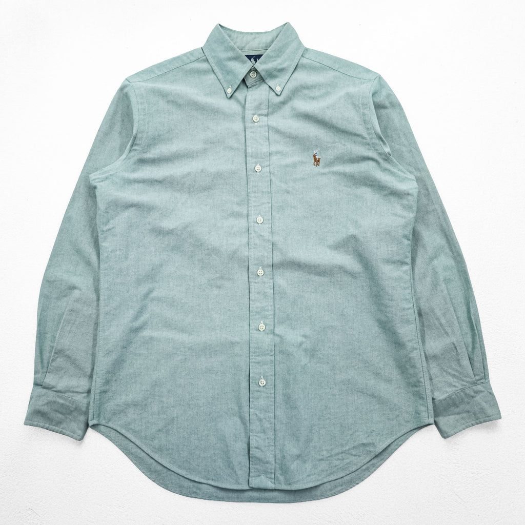 Ralph Lauren 90s Classic Fit Oxford Button Down Shirt Mint Green Pony Logo Cotton Men 14.5 32/33