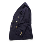 Polo Ralph Lauren 90年代 ヴィンテージ ピークドラペル ダブルブレスト ジャケット ブレザー M ネイビー ギャバジン 金ボタン 紺ブレ テーラード 日本製