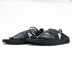 MALIBU Gurkha Sandals US9 Black CANYON VEGAN LEATHER