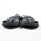 MALIBU Gurkha Sandals US9 Black CANYON VEGAN LEATHER