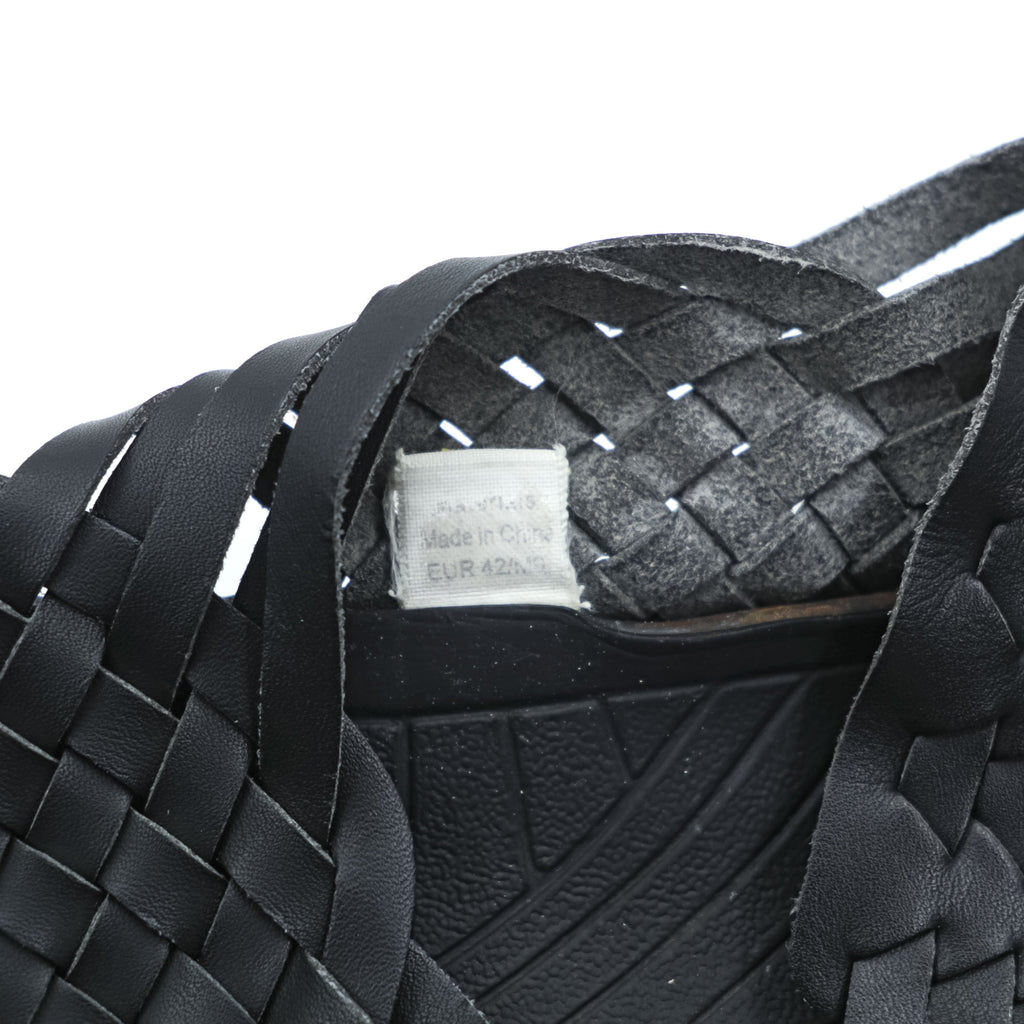 MALIBU Gurkha Sandals US9 Black CANYON VEGAN LEATHER